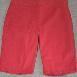 ORVIS Women's Vibrant Orange Stretch Bermudas - Size 12 (runs small) NWT